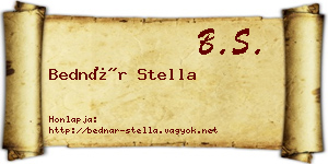 Bednár Stella névjegykártya